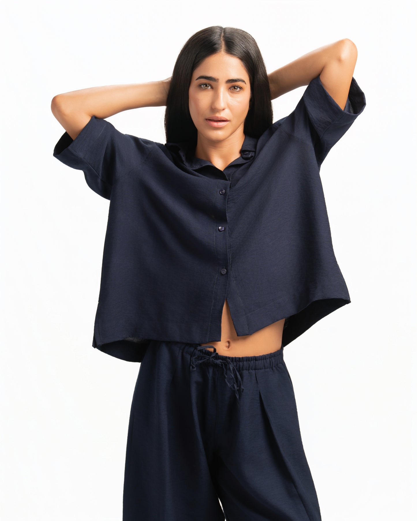 Cropped Linen shirt
