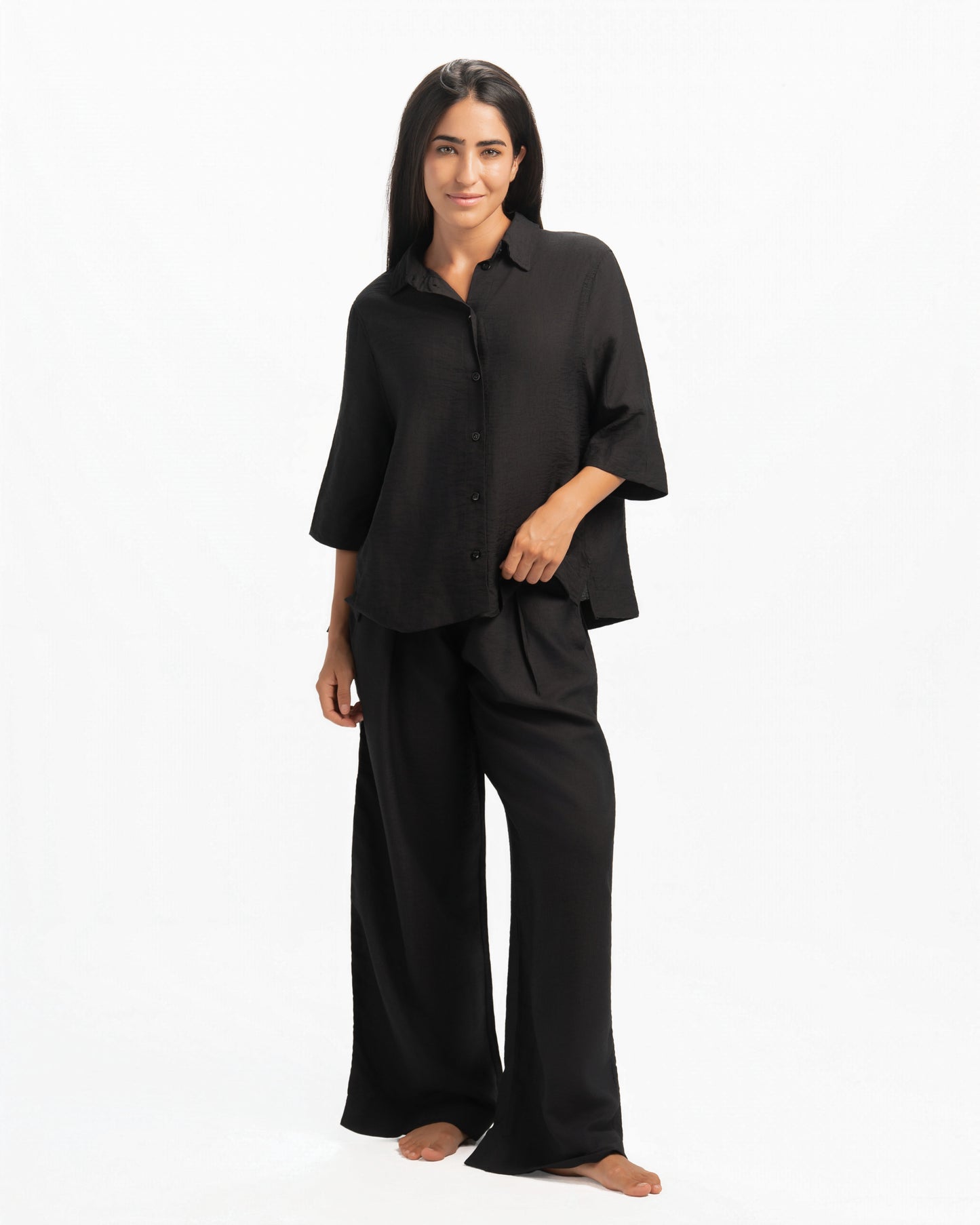 Cropped Linen shirt