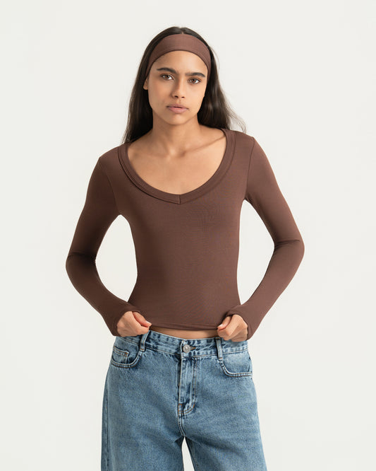 V-STITCH LONG SLEEVE