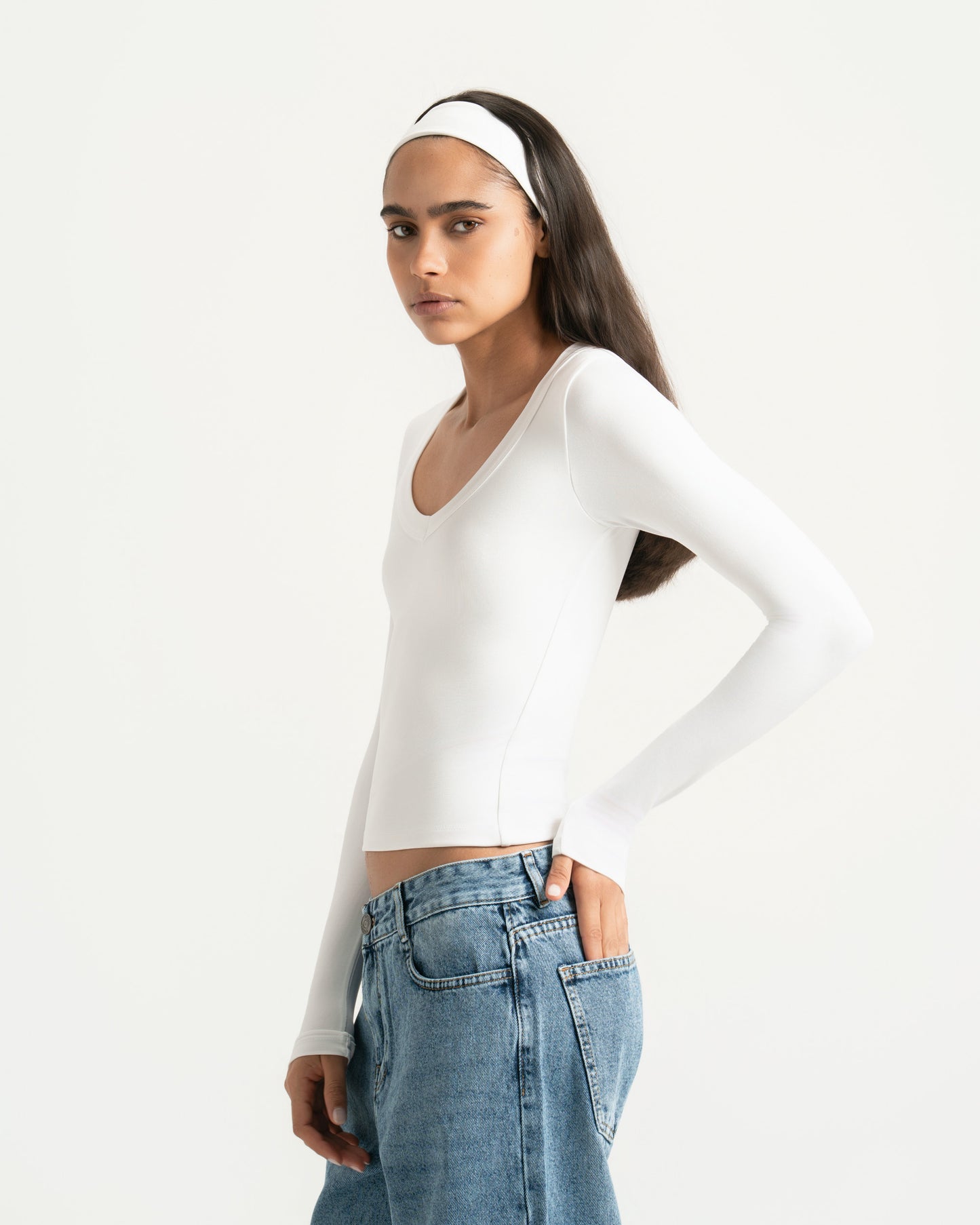 V-STITCH LONG SLEEVE