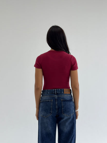 SHORT SLEEVE TEE - RIBBED